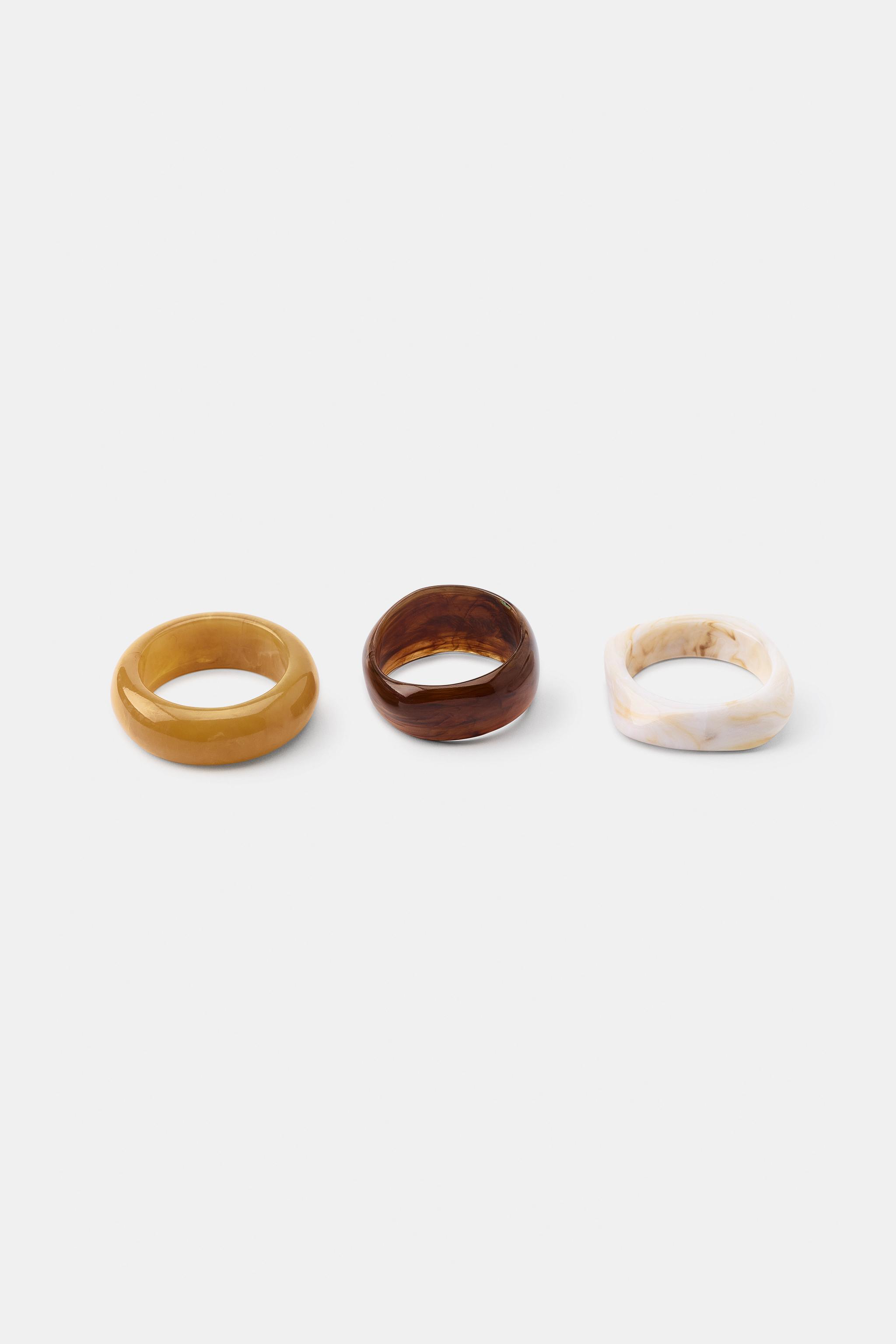 LOT DE 3 BRACELETS RIGIDES EN RÉSINE